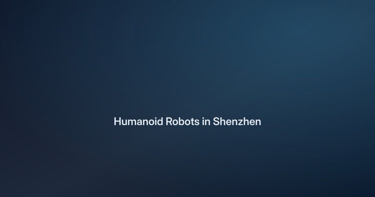 Humanoids Direct Traffic and Sort Packages in Shenzhen